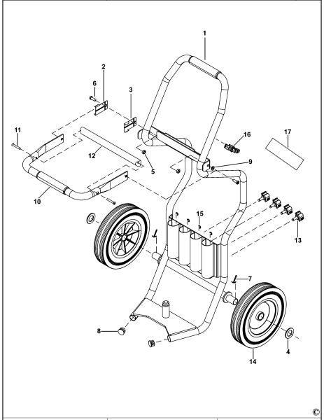 DEWALT Ersatzteile TRANSPORTKARRE D259811 Typ: 1 XJ