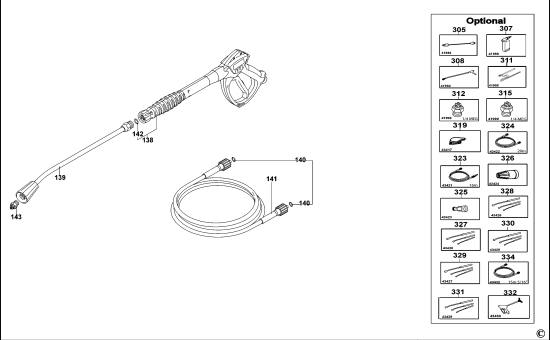 DEWALT Ersatzteile HOCHDRUCKREINIGER DXPW011E Typ: 1 XJ