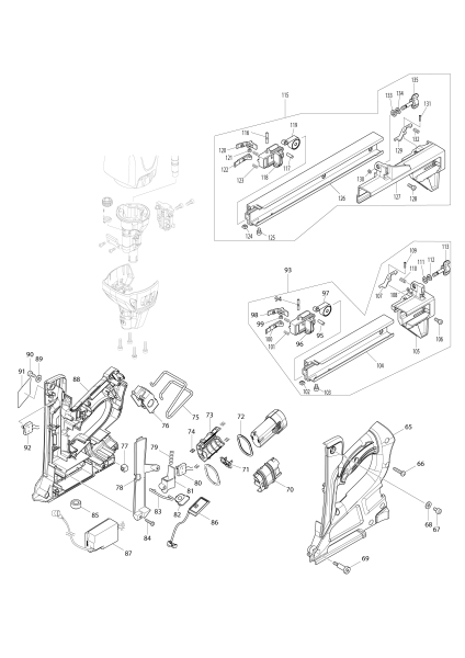 Makita Ersatzteile Akku-Gasnagler GN420C