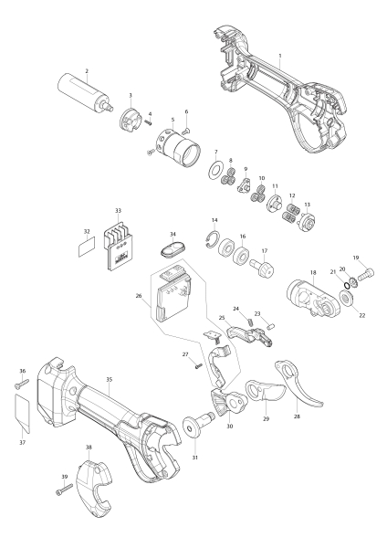 Makita Ersatzteile Akku-Astschere UP100D