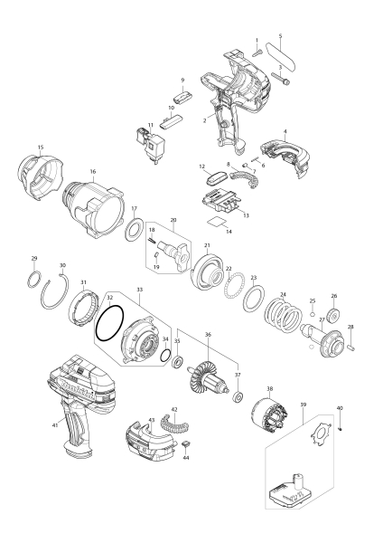 Makita Ersatzteile Akku-Schlagschrauber DTW1004