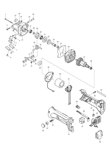 Makita Ersatzteile Akku-Blechschere DJS161