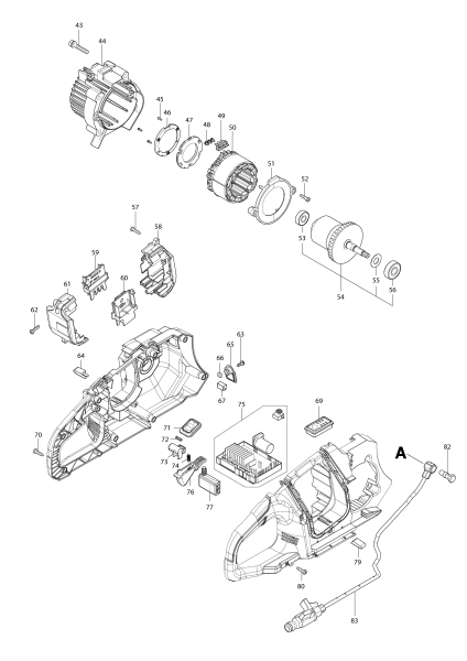 Makita Ersatzteile Akku-Trennschleifer DCE090