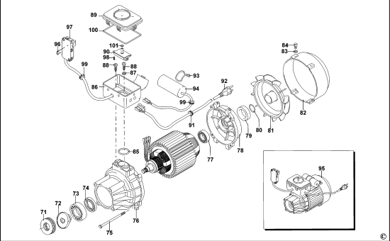 DEWALT Ersatzteile HOCHDRUCKREINIGER DXPW002(A)E Typ: 1 QS