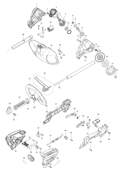 Makita Ersatzteile Akku-Rasentrimmer DUR190L