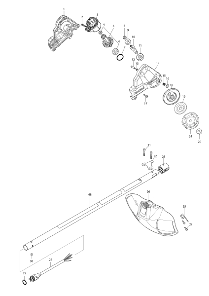 Makita Ersatzteile Akku-Rasentrimmer DUR191L