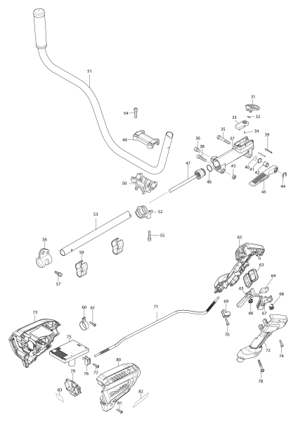 Makita Ersatzteile Akku-Rasentrimmer DUR191U