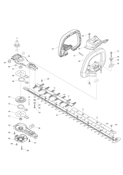 Makita Ersatzteile Akku-Heckenschere DUH751