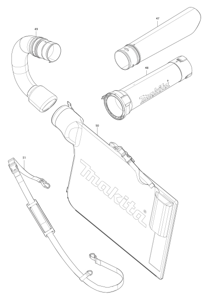 Makita Ersatzteile Akku-Laubbläser und -sauger DUB363