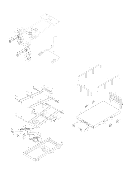 Makita Ersatzteile Akku-Schubkarre DCU601
