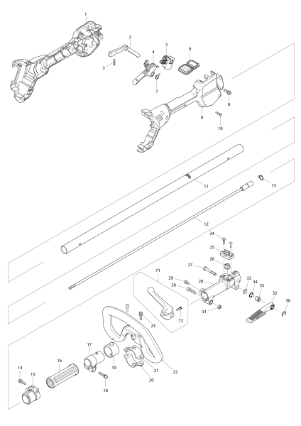 Makita Ersatzteile Akku-Multifunktionsantrieb  DUX60