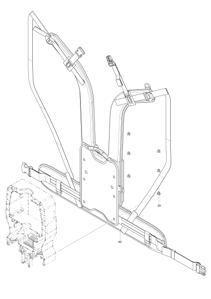 Makita Ersatzteile Akku-Rucksackstaubsauger DVC265