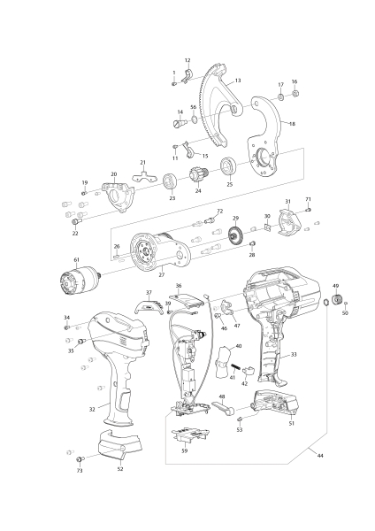 Makita Ersatzteile Akku-Kabelschneider DTC100