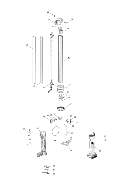 Makita Ersatzteile LED-Akku-Stableuchte DML818