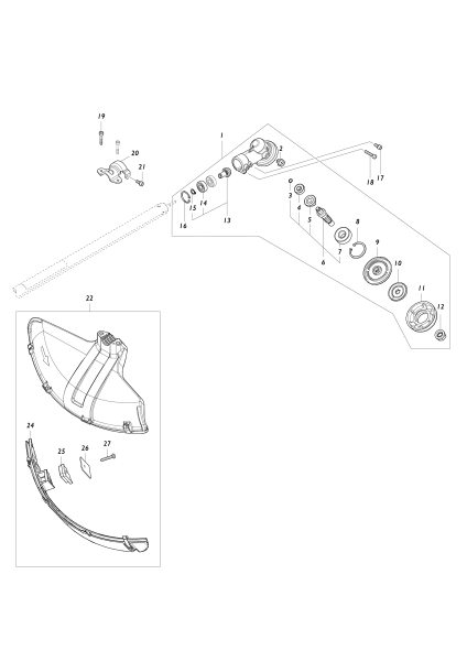 Makita Ersatzteile Akku-Freischneider UR101C
