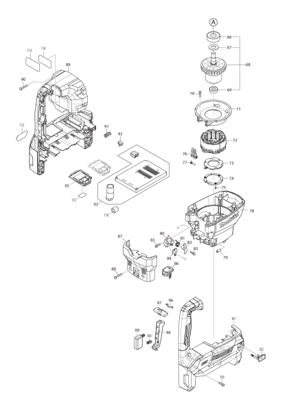 Makita Ersatzteile Akku-Stemmhammer HM002G