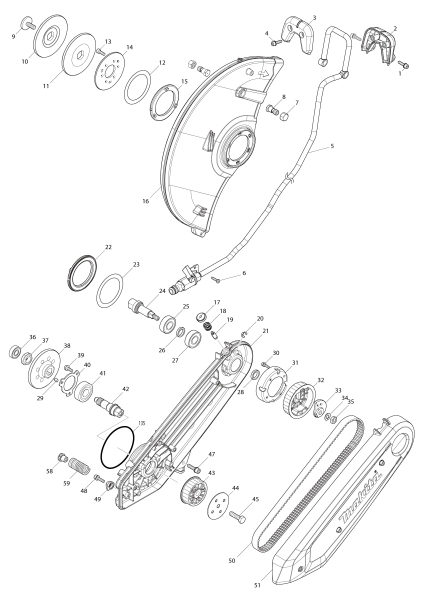Makita Ersatzteile Akku-Trennschleifer CE001G
