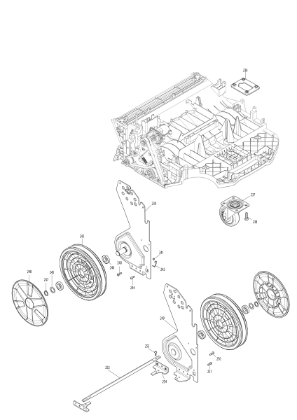 Makita Ersatzteile Akku-Kehrsaugmaschine VS001G