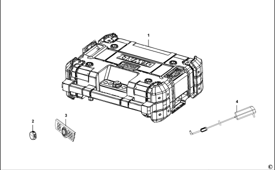 DEWALT Ersatzteile RADIO DWST1-81078 Typ: 1 QW