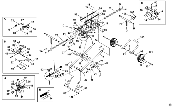 DEWALT Ersatzteile KLAPPSTÄNDER DE7260 Typ: 1 XJ