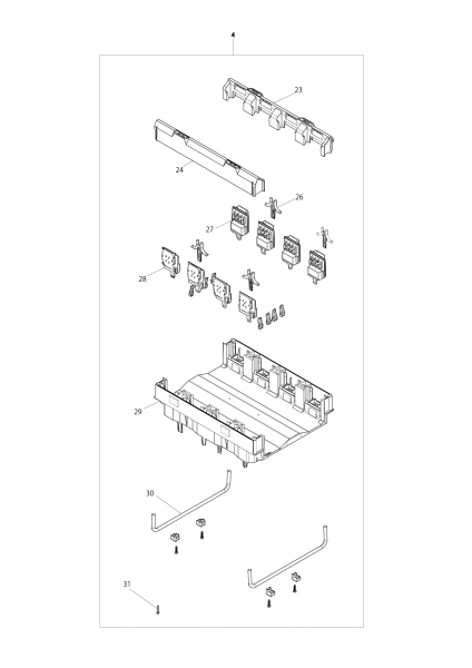 Makita Ersatzteile Akku-Ladekoffer 40V max. BCC01