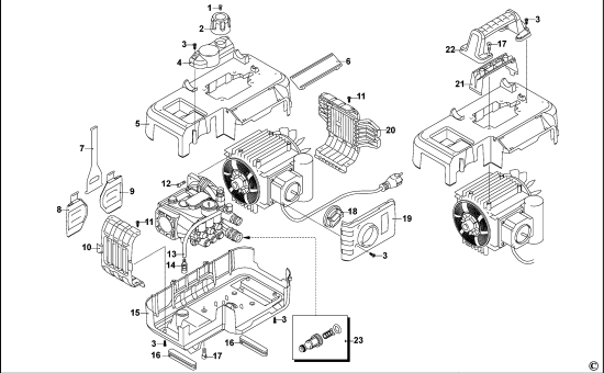 DEWALT Ersatzteile HOCHDRUCKREINIGER DXPW002CE Typ: 1 QS