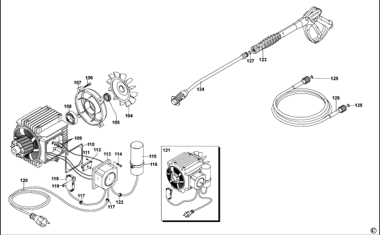 DEWALT Ersatzteile HOCHDRUCKREINIGER DXPW002CE Typ: 1 QS