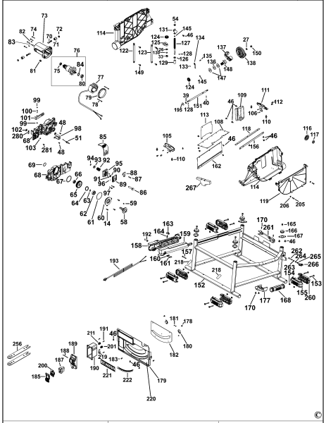 DEWALT Ersatzteile TISCH SAGEN DWE7492 Typ: 1 QS