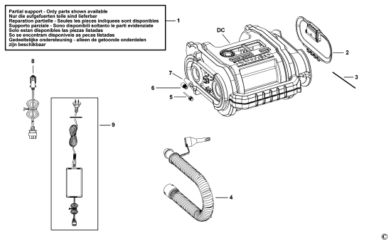 DEWALT Ersatzteile LUFTPUMPE DCC018N Typ: 1 QW