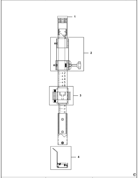 DEWALT Ersatzteile GRADE ROD DE0737 Typ: 2 XJ