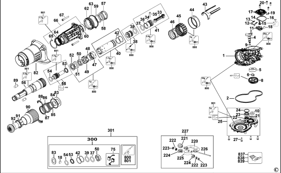 DEWALT Ersatzteile MEISSELHAMMER D25832 Typ: 1 QS