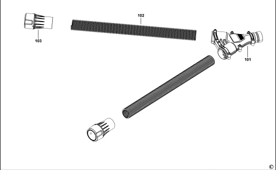 DEWALT Ersatzteile STAUBABSAUGERSATZ DWV9470 Typ: 1 XJ