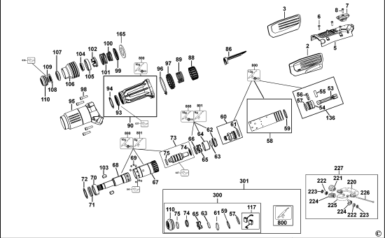 DEWALT Ersatzteile MEISSELHAMMER D25892 Typ: 2 KS