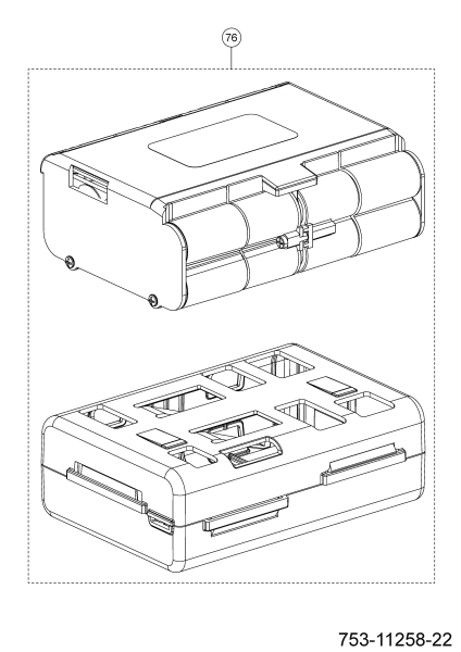 Ersatzteile Robomow Mähroboter RK3000 PRO Typ: 22AKJAFA619  (2022) Batterie 7.2A kit (Robomow)