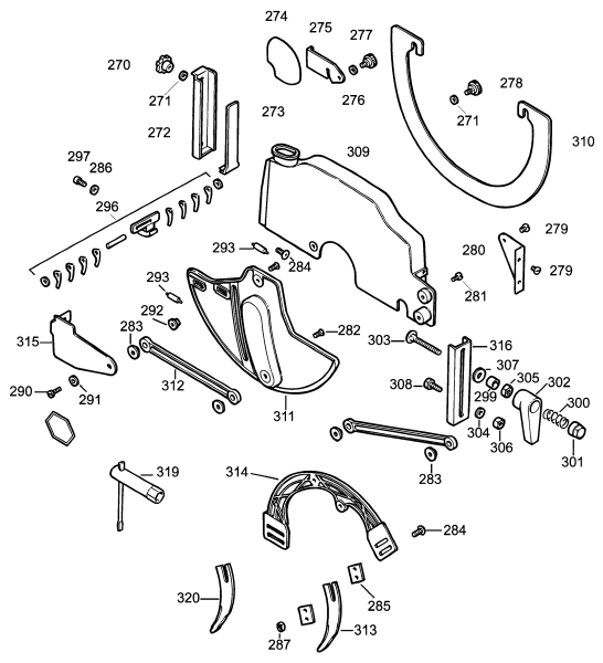 DEWALT Ersatzteile RADIALARMSÄGE DW1251 Typ: 1 DE