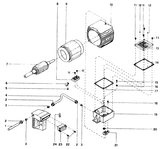 DEWALT Ersatzteile RADIALARMSÄGE DW8001----E Typ: 1 QS