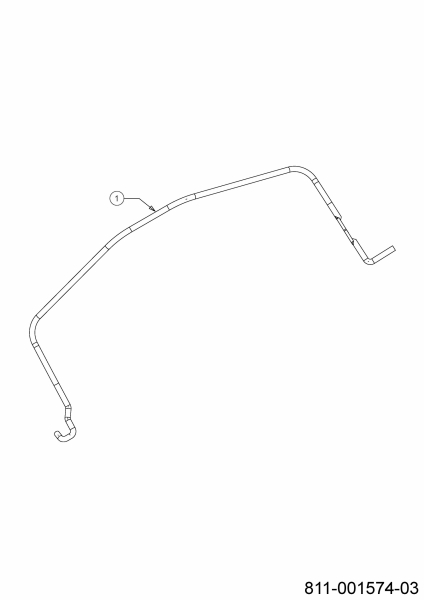 Ersatzteile MTD Benzin Rasenmäher ohne Antrieb Smart 46 PO Typ: 11D-TAMG600 (2021) Bremsbügel 