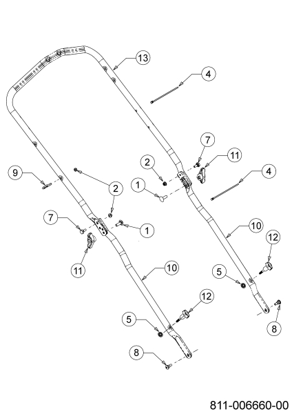 Cub Cadet Ersatzteile Motormäher LM1 DP53 11D-PTKC603 (2021) Holm