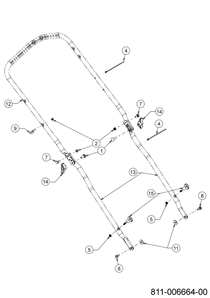 Cub Cadet Ersatzteile Motormäher LM1 AP46 11B-TQMG603 (2021) Holm