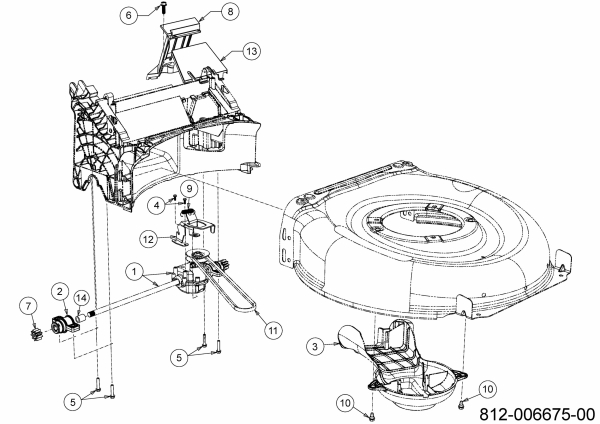 Ersatzteile MTD Benzin Rasenmäher mit Antrieb Smart 46 SPBS Typ: 12D-TY5B600  (2021) Getriebe, Keilriemen 