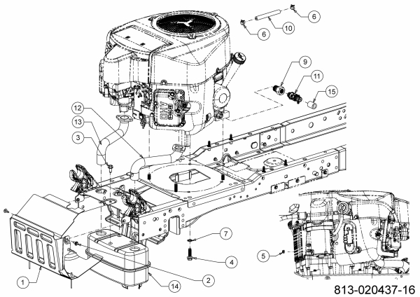 Ersatzteile Gartenland Rasentraktoren GL24-106 HK Typ: 13AFA1KR640 (2021) Motorzubehör