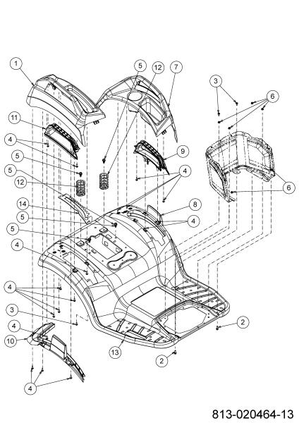 Cub Cadet Ersatzteile Gartentraktoren XT3 QS137 14AFA5CA603 (2021) Sitzwanne