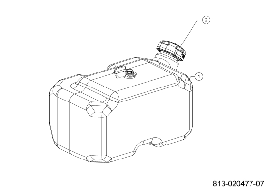 Cub Cadet Ersatzteile Rasentraktoren XT1 OS96 13A8A1TF603 (2023) Tank