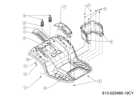 Cub Cadet Ersatzteile Rasentraktoren XT1-LT46 13APA9CT056 (2022) Sitzwanne