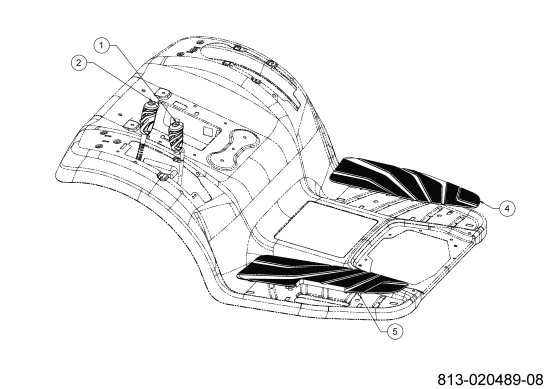 Cub Cadet Ersatzteile Rasentraktoren XT1-LT46 13APA9CT056 (2022) Handgriff, Trittbrettbelag