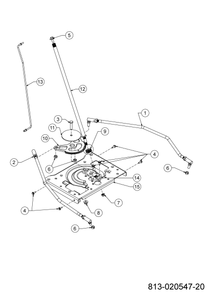 Cub Cadet Ersatzteile Rasentraktoren XT1 LT50 FAB 13AQA1CL056 (2022) Lenkung
