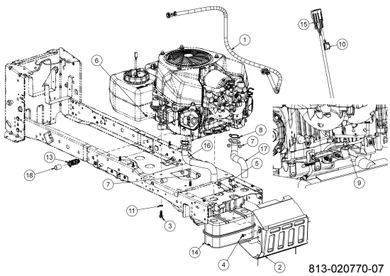 Cub Cadet Ersatzteile Rasentraktoren XT2 PS117I 13DZA1CN603 (2021) Motorzubehör
