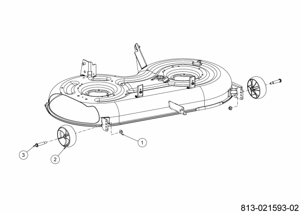 Cub Cadet Ersatzteile Rasentraktoren XT1 OS96 13C8A1CF603 (2021) Räder Mähwerk