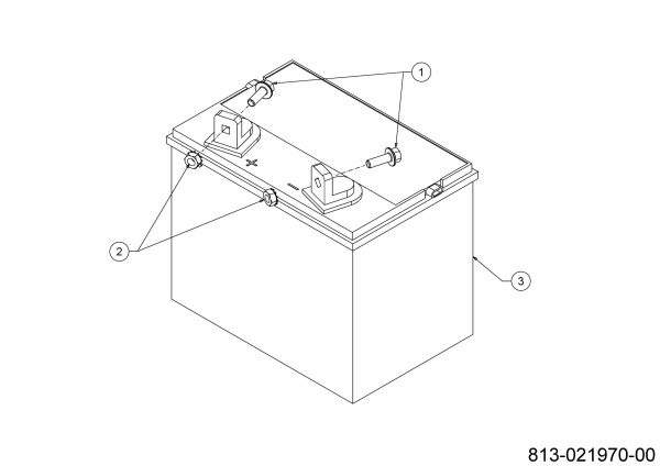Ersatzteile Gartenland Rasentraktoren GL24-106 HK Typ: 13AFA1KR640 (2021) Batterie