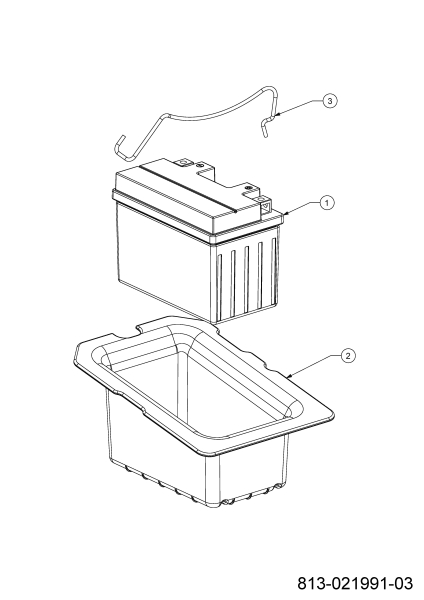 Cub Cadet Ersatzteile Rasentraktoren XT1 OS96 13A8A1TF603 (2024) Batterie